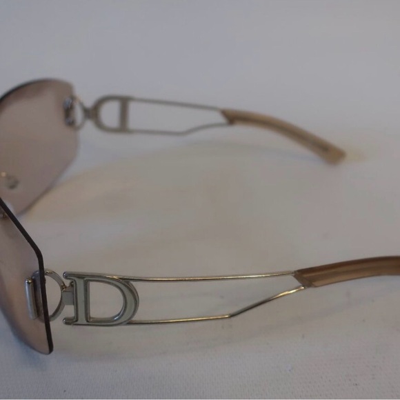 Dior Silver Play Rimless Sunglasses with Case D-arm - Picture 2 of 3